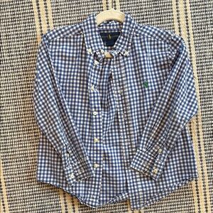 Ralph Lauren Blue Checkered Shirt